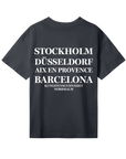 Oversized t-shirt - Dam - Kungsten - Tryck bak